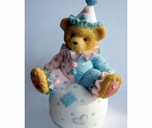 Unknown Cherished Teddies WALLY, Clown on Ball Figurine, 103934