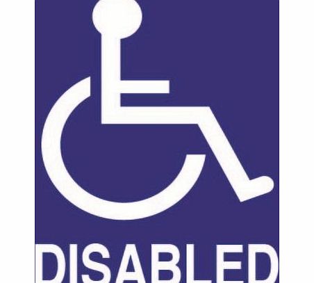 Unknown Disabled Logo - Car Sticker - 170mm x 125mm (EXTERNAL)