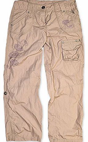 Girls Stone Cargo Pants Kids Combat Trousers Long Cropped New Age 3 - 13 Years