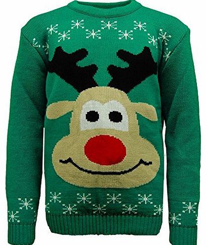 Unknown Kids Novelty Christmas Jumper with Flashing Lights