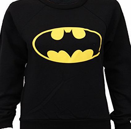 Unknown Ladies Sweatshirt MBATMAN Black Medium/Large