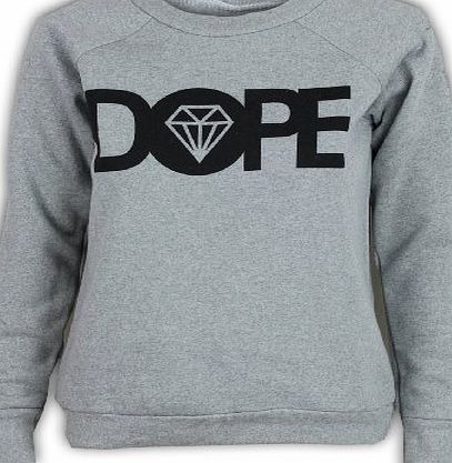 Unknown Ladies Sweatshirt MDOPE Grey Small