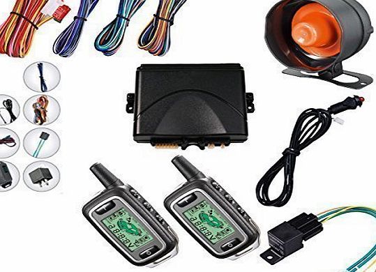 Unknown LCD 2 Way Paging Remote Start Car Alarm And Immobilser Latest Version