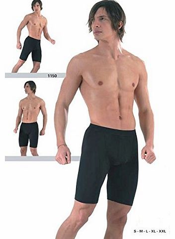 MENS EXCLUSIVE SOFT COTTON LONG BOXERS BLACK S,M,L,XL,XXL,3XL,4XL (XL)