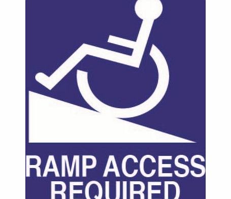 Unknown Ramp Access Needed Disabled - Car Sticker - 110mm x 110mm (EXTERNAL)