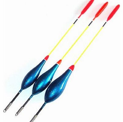 Unknown Set of 3 Small Bulbed Tipped Fishing Floats