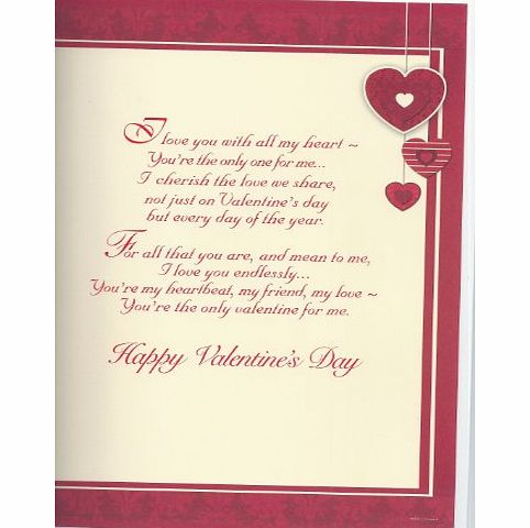 Unknown To my Husband with Love on Valentines Day card