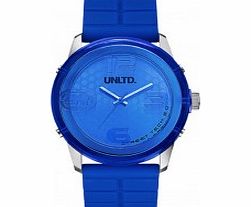 UNLTD by Marc Ecko The Fuse Blue Plastic Watch