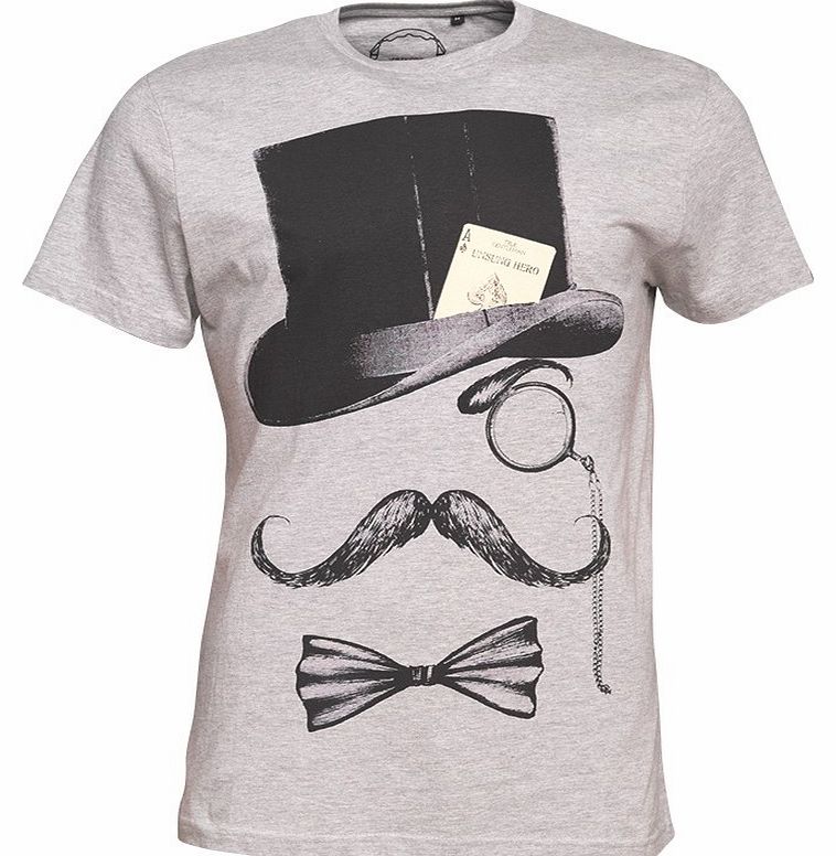 Unsung Hero Mens Gent T-Shirt Grey