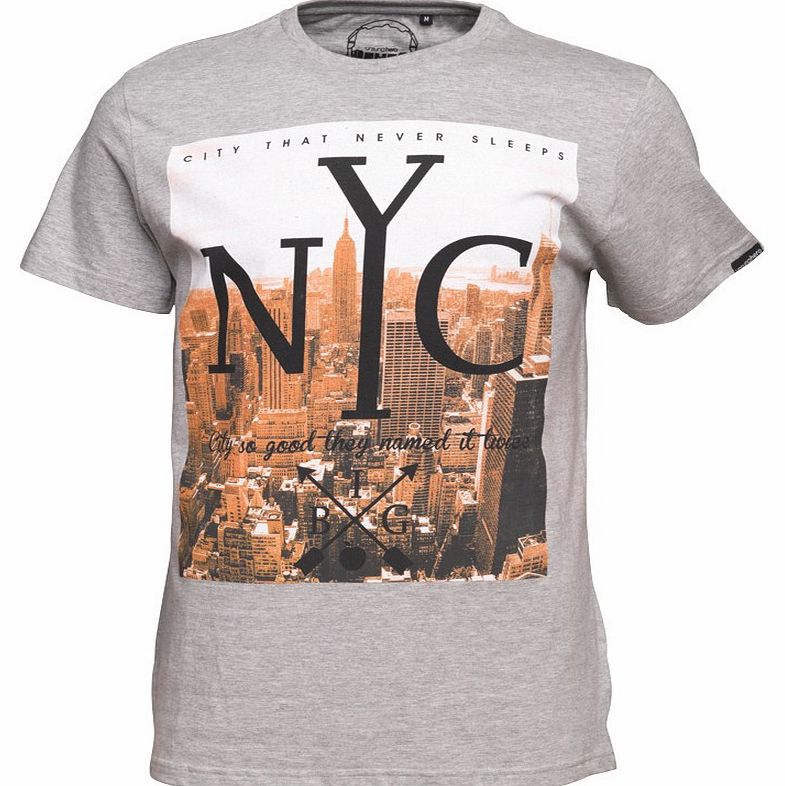 Unsung Hero Mens NYC T-Shirt Grey