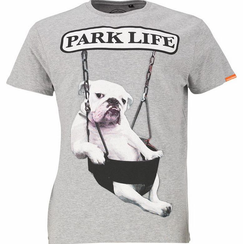 Unsung Hero Mens Park Life T-Shirt Athletic Grey