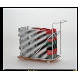 0 Storage trolley for fold flat chair.