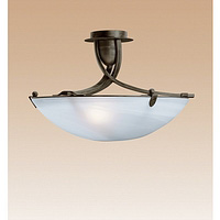 0108 3BR - Rustic Brown Semi Flush Light