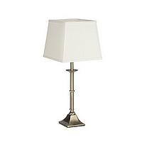 0161 TLAN - Antique Brass Table Lamp Pair