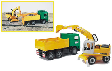 Unbranded 02911 Construction Truck and Liebherr Excavator