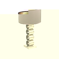 0391 TLAN - Antique Brass Table Lamp