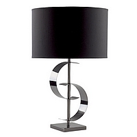 0393 TLBC - Black Chrome Table Lamp