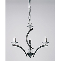 0406 3BC - 3 Light Black Chrome Hanging Light