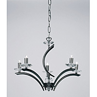 0406 5BC - 5 Light Black Chrome Hanging Light