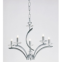 0406 5CH - 5 Light Polished Chrome Hanging Light