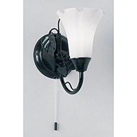 0408 1BL - Black Gloss Wall Light
