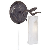 042 1BR - Brown and Gold Wall Light