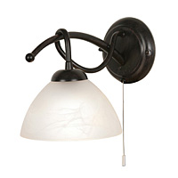 Unbranded 0506 1BG - Black/Brown Wall Light