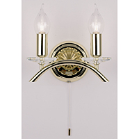 Unbranded 0508 2BP - Polished Brass Wall Light