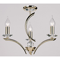 Unbranded 0508 F3BP - Polished Brass Ceiling Light