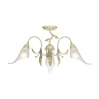 Unbranded 087 3CR - 3 Light Cream and Gold Ceiling Light