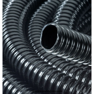 Unbranded 1/2 Inch/13mm Ribbed Black Water Feature Hose (1 Metre)