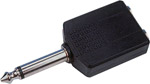 1/4" Mono Plug to Two Mono 1/4"