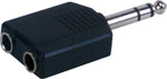 1/4" Stereo Plug to Two 1/4"Stereo