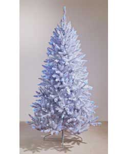 Unbranded 1.8m / 6ft White Victoria Blue LED Pre Lit Tree