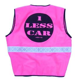 Unbranded 1 Less Car Hi Viz  Jacket Pink- Adult
