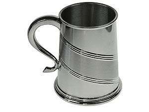 Unbranded 1 Pint Pewter Tankard 013637