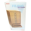10 DRAWER CABINET BEECH/BEECH 29x36x62cm