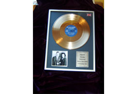 10 Inch Gold Disc and Photo Presentation