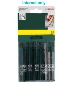 Unbranded 10 Piece Jigsaw Blade Set