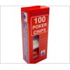 Unbranded 100 Interlocking Poker Chips