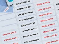 100 Personalised Iron On Labels