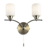 Unbranded 1002 2AN - Antique Brass Wall Light