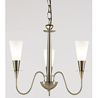 Unbranded 1007 3AN - 3 Light Antique Brass Hanging Light