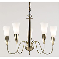 Unbranded 1007 5AN - 5 Light Antique Brass Hanging Light