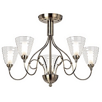 Unbranded 1009 5AN - 5 Light Antique Brass Ceiling Light