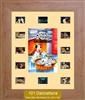 Unbranded 101 Dalmatians - Mini Montage Film Cell: 245mm x 305mm (approx) - beech effect frame with ivory moun