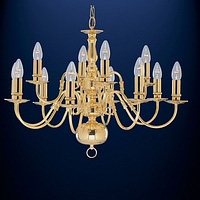 Unbranded 1019 12PB - 12 Light Polished Brass Hanging Light