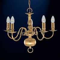 Unbranded 1019 5AB - 5 Light Antique Brass Hanging Light