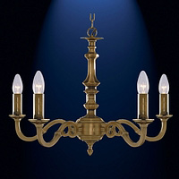 Unbranded 1075 5NG - 5 Light Antique Brass Hanging Light