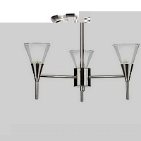 Unbranded 109 3SC - 3 Light Satin Chrome Ceiling Light